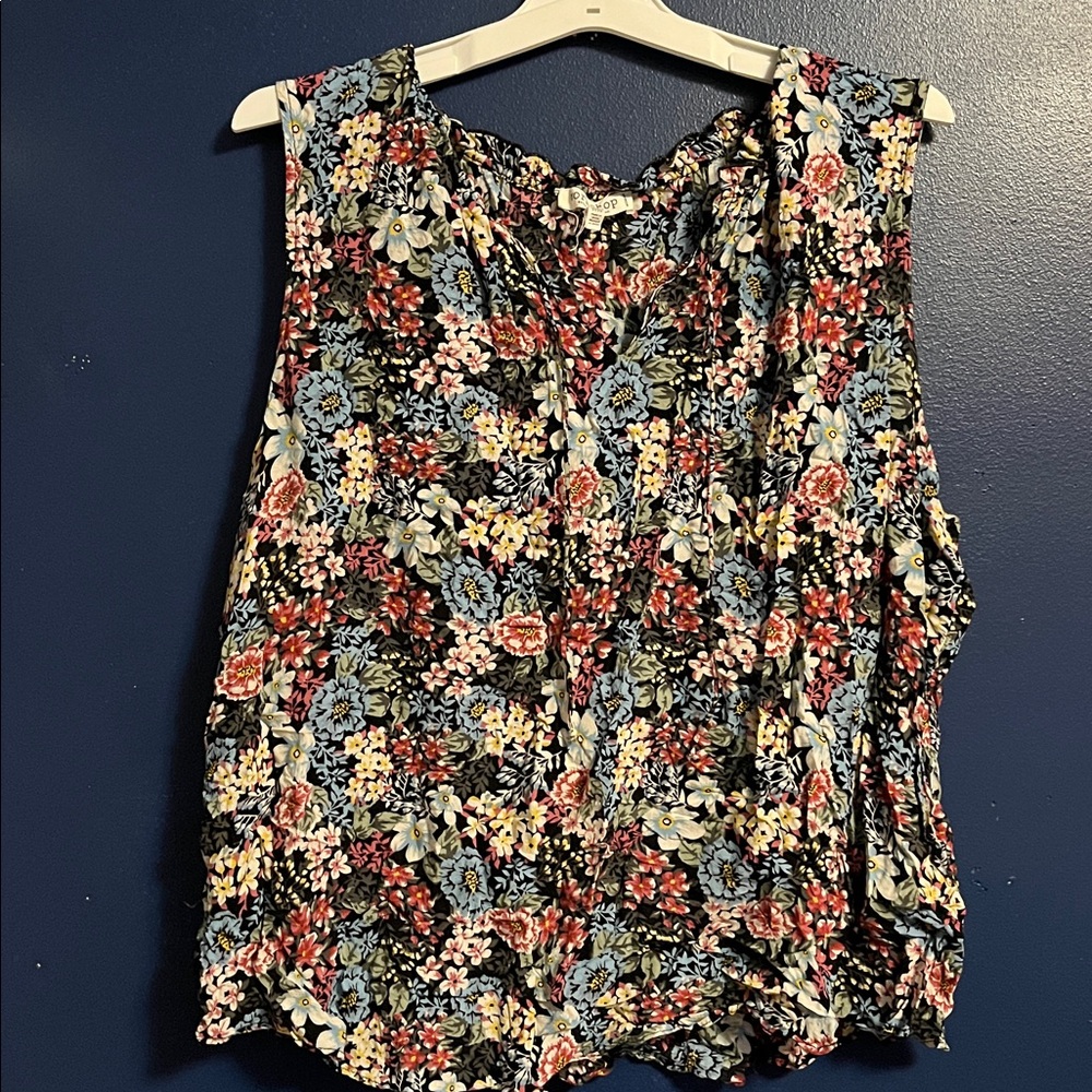 Workshop Republic Clothing Floral Print Tank Top